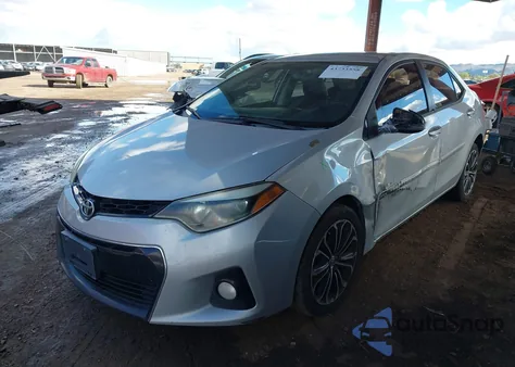 2015 Toyota Corolla S Plus из США, поврежденный, VIN 5YFBURHE9FP298001